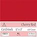 Clear Path Paper - Cherry Red Cardstock - 12 x 12 inch - 65Lb Cover - 25 Sheets