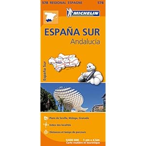 ANDALUCIA 11578 CARTE ‘ REGIONAL ‘ MICHELIN KAART Landkaart – Gevouwen Kaart, 23 december 2019