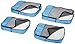 Amazon Basics 4 Piece Packing Travel Organizer Cubes Set - 2 Medium and 2 Large