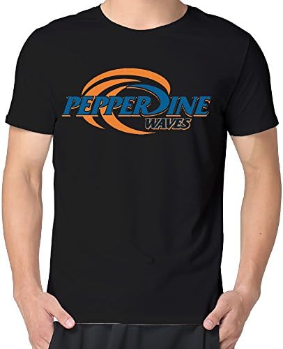 Pepperdine University Logo Waves Men Tee