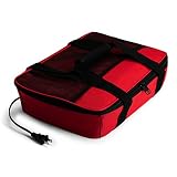 HOTLOGIC Food Warming Tote, Casserole Carrier 120V, Red