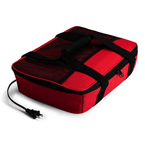 HOTLOGIC Food Warming Tote, Casserole Carrier 120V, Red
