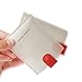 RFID Minimalist Slim Leather Wallets - Credit Card Holder Wallet for Men Women (silver white)