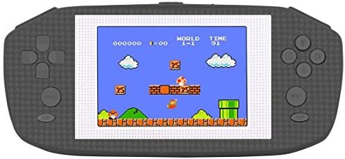 ZHISHAN Portable Handheld Game Console Gaming Player Birthday Gift for Kids Built in 416 Classic Retro Games with 3.5" LCD Big Screen (Black)