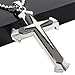 Stainless Steel Cross Pendant Men's Necklace Chain
