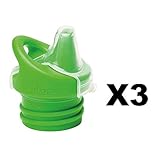 Bundle of Two Klean Kid Kanteen Sippy Bottle Cap, Green, 2 Pack