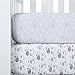 TILLYOU 2 Pack Fitted Crib Sheet Set - 100% Natural Cotton Toddler Bed Mattress Sheets,Standard 28”x 52”, Sea World&Ocean Fish