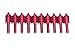 Bike Boltz Spike Billet Bolt for Windshields Motorcycles Sport Bike Customization Anodized Aluminum Colored Windscreen Fairings License Plate Screws (Red)