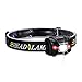 ZUKVYE Flashlight Cree LED Headlamp with Red Waterproof Head Light for Running, Camping, Reading, Kids, DIY & More-4 AAA Batteries Inclu 4 Included(Black)