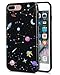 Feelingjoy Cell Phone Case Compatible iPhone 7 Plus 8 Plus IMD Marble Galaxy Space Star Protective Shockproof Bumper Cover for Girls Women (IMD2)