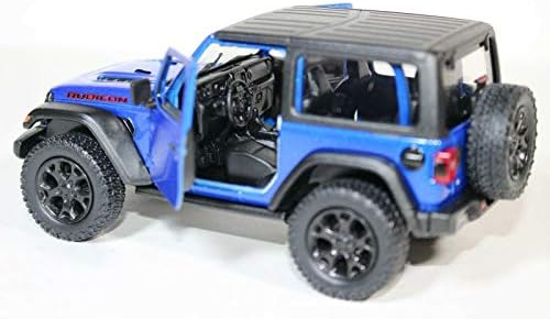 Play Vehicles Toys Hobbies 18 Jeep Wrangler Rubicon Hard Top Blue Kinsmart P B Montibello Com
