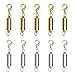 CrazyPiercing Magnetic Jewelry Clasp, 10pcs Silver Color Tone/Gold Color Tone Magnetic Lobster Clasp, Magnetic Clasps Converter for Necklace Bracelet Anklet Chains (Mix Color)