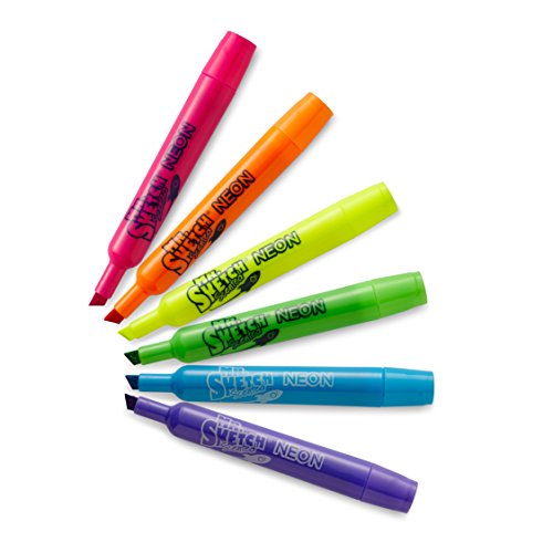 Mr. Sketch Scented Markers, Chisel Tip, Intergalactic Neon, 6-Count - Thumbnail 4