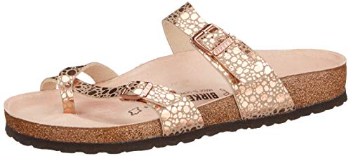 birkenstock mayari metallic stones copper