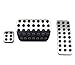 AUTOKAY Stainless Steel Sport Pedal Pads for Mercedes Benz M GL R Class AMG