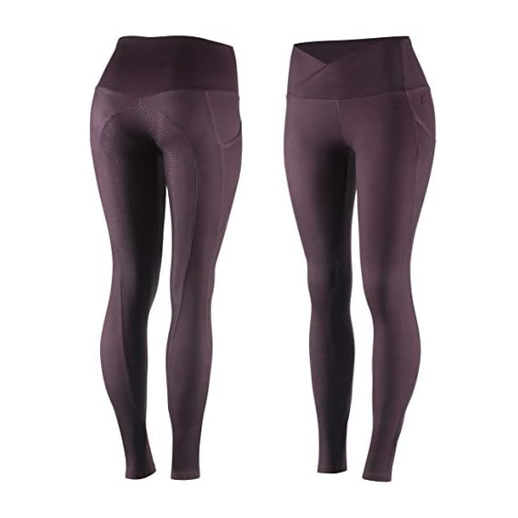Horze-Womens-Leigh-Silicone-Full-Seat-Tights-wErgonomic-Waist-Phone-Pocket-PDRE-2628