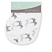aden + anais Silky Soft Burpy Bib, 100% Viscose Bamboo Muslin, Soft Absorbent 4 Layers, Multi-Use Burp Cloth and Bib, 22.5'' X 11'', Single, Sahara Motif, Zebra Noir