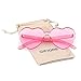 GIFIORE Heart Sunglasses for Women Cute Rimless Heart Shaped Sun Glasses Candy Color Shades (Pink)