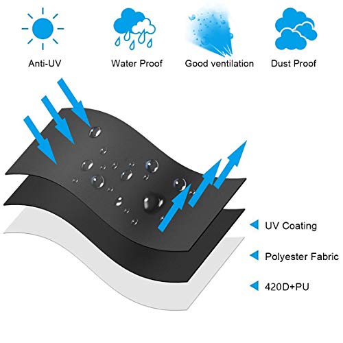 Funda de Parasol Funda Sombrilla Jardin Impermeable 420D Funda