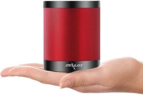 GR Business bluetooth Speakers Portable ZEALOT S5 Wireless Speakers Mini Loud Stereo Sound Rechargeable , Hand Free Microphone , USB Music Player , TF Card Support , 3.5mm Audio Jack (Red Black)