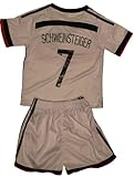FWC 2014 Schweinsteiger 7 Germany Home Futbol Football Soccer Jersey & Short