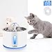 Beacon Pet Cat Water Fountain Stainless Steel, LED 81oz/2.4L Automatic Pet Fountain Dog Water Dispenser with 1 Replacement Filters for Cats Dogs Birds