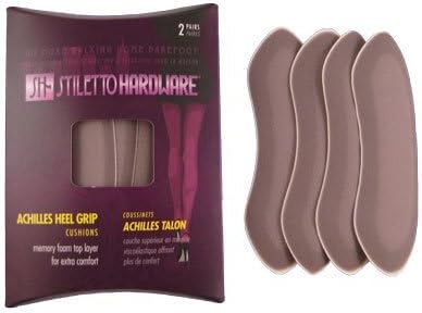 Stiletto Hardware Achilles Heel Grips - Mocha (2 Pairs)