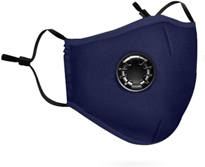 Eamplest Dust Mask, N95 Mask Protective Mask Respirator Mask with 2 Replacement Filters, Reusable Washable Fine Dust Mask for Outdoor Dust, PM2.5, Pollution, Pollen etc,Blue