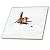 3dRose ct_62613_2 Fox Hunting a Mouse in The Snow-Ceramic Tile, 6-Inch