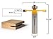 YONICO Router Bits Slot Cutter 3/16-Inch Kerf Cutting Height X 3/4-Inch Cutting Depth 1/2-Inch Shank 14180