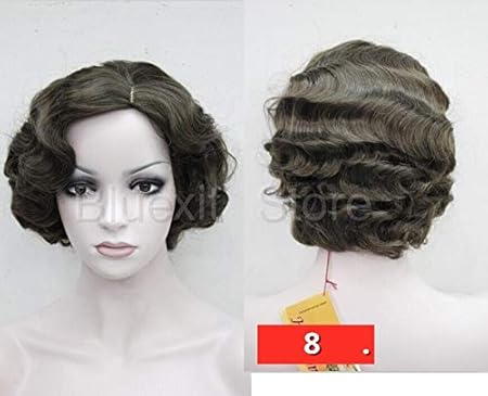 Amazon Co Jp 10色レディヴィンテージショートカーリーウィッグ19年代ビクトリア朝の女性サイドパートヘアボディウェーブゴールドブロンドブラックブラウン大人テーマパーティー 8 ビューティー Amazon Co Jp 10色レディヴィンテージショートカーリーウィッグ19年代ビクトリア朝の女性サイドパートヘアボディウェーブゴールドブロンドブラックブラウン大人テーマパーティー 8 ビューティー