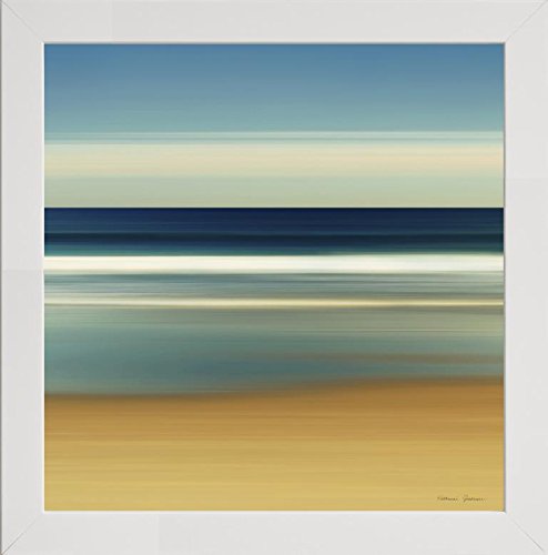 Frame Company Watson Range Sea Stripes II by Katherin Gendreau, Photo Frame - 10 x 10 Inches, White