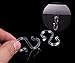 ZIOJOVK 24PCS 1.7Inch Clear Plastic Punch Bowl Cup S Hooks