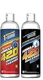 Formula 420 Perfect Pair : 1 Bottle Glass Metal Ceramic Pipe Cleaner 12 Oz. & 1 Bottle Soak-N-Rinse 16oz (2 bottles total)
