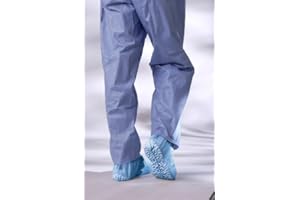 Medline NON28852 Non-Skid Pro Series Multi-Layer Shoe Covers, Latex Free, Blue (Pack of 200)