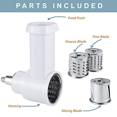 Slicer/Shredder Attachment Compatible with any KitchenAid Stand Mixers,Vegetable Chopper Grater Accessories,Salad Maker by iVict