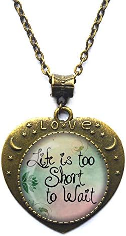 人生は余りにも短いネックレス自由奔放に生きるジュエリー部族のネックレスことわざネックレス