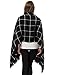 Dimore Fashion Women Scarf Shawl Wraps Pashminas (Black and White)