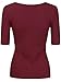 Karies Womens Regular and Plus Size Solid Round Neck 3/4 SleevesT-Shirt Top(S-3XL)