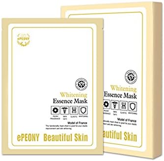 EPEONY Natural Essence Brightening Sheet Mask Shiny Skin Anti Wrinkle Moisturizing Peony Fragrance Damask Rose Water