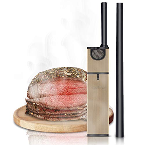 Portable Handheld Mini Food Smoker - Pro Hand Held Smoking Gun, Smoke Infuser Box Machine w/ Filter, Works w/ Wood Chips, Tea, Herbs, For BBQ, Meat, Veggies, Fruit, Cocktail Drink - PKSMKR25
