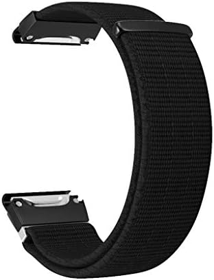 NNCTA Replacement Nylon Velcro Sport Loop Wrist Watch Band Strap Compatible withGarmin Fenix 5/5 Plus
