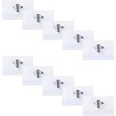 50Pcs Pin Style Name Badge Holders, Clear Plastic Name Tags with 50 Pieces Inserts ID Card for Meeting Seminar Show Event Conference, 3.58x2.24in
