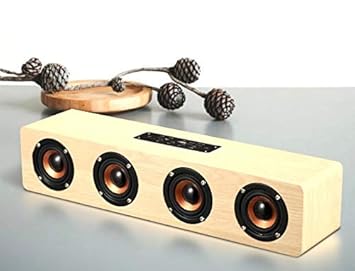 live tech jalsa wireless wooden speaker