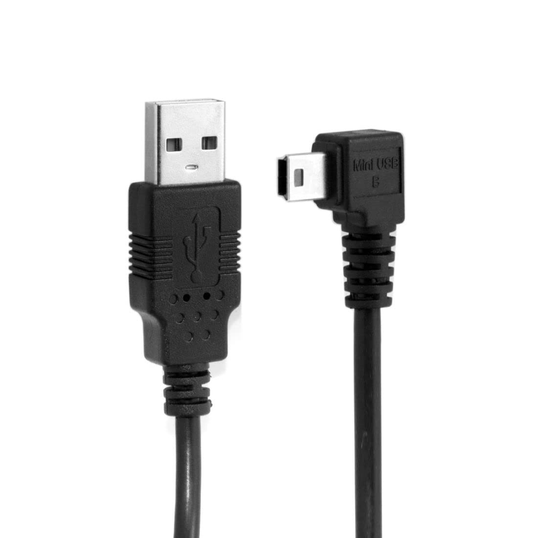 chenyang Mini USB Cable USB 2.0 Male to Mini USB 5 Pin Male 90 Degree Left Angled Charging Data Transfer Extension Cable 1.8M — image 1