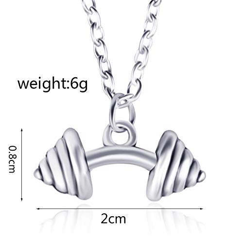 Fitness-Accessories-Mens-Fitness-Jewelry-Dumbbells-Necklace-Pendant