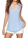 Women's Summer Tanks Charming Vest Lace Crochet Neck Top