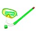 Kids Silicone Scuba Swimming Swim Diving Mask Snorkel Glasses Set Anti Fog Goggles (Green)