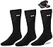 FUN TOES Men 3 pairs thermal insulated heavy duty winter acrylic brushed socks size 8-13