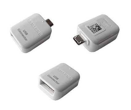 GH96-9728A Samsung Galaxy S5, S6, S7 Edge Micro USB OTG auf USB 2.0 Verbindungsstecker, Adapter - Echt-Weiß